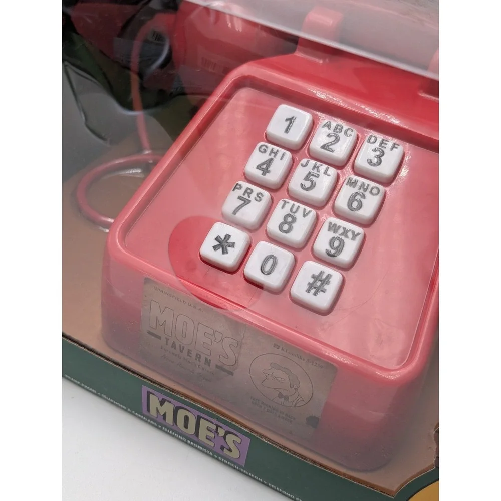 The Simpsons MOE'S TAVERN PRANK CALLS TELEPHONE‎ JAKKS Pacific NEW SEALED!